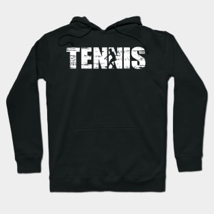 Distressed Look Tennis Gift For Tennis Players Hoodie